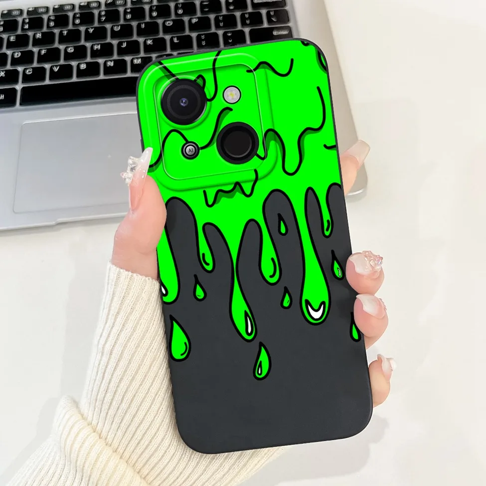 Cute Cat & Floral Silicone Phone Case - Stylish Protective Bumper