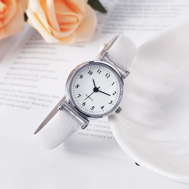 Hight Quality Brand Quartz Watch Ladies Fashion Small Dial Casual Watch Leather Strap Wristwatch for Women Relojes Para Mujer 2