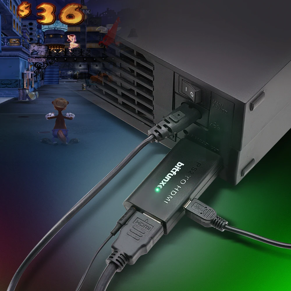 Câble Adaptateur HDMI Pour Sony PlayStation 2 PS2 (Version Japonaise) - Occasion