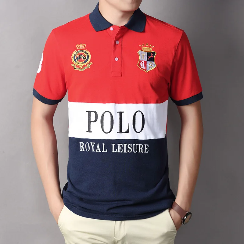 TUSUO Men's Short Polos Fashion Casual embroidery Loose regular Fit High Quality Cotton Men's Tees Shirt Big European Size 7xl 51 Sd92096dc86304df4aff6568329af12bcA