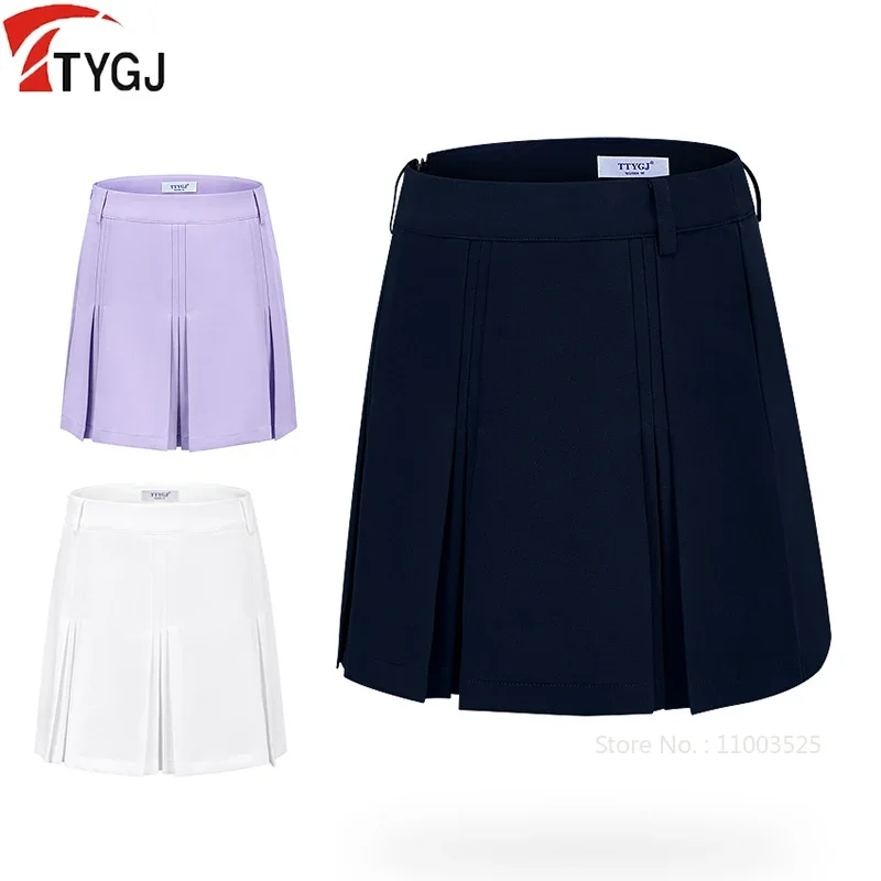 Ttygj Women High Waist Pleated Skirt Sport Golf Tennis Skirts A-lined Pickball Workout Athletic Skorts Lady Golf Sportswear
