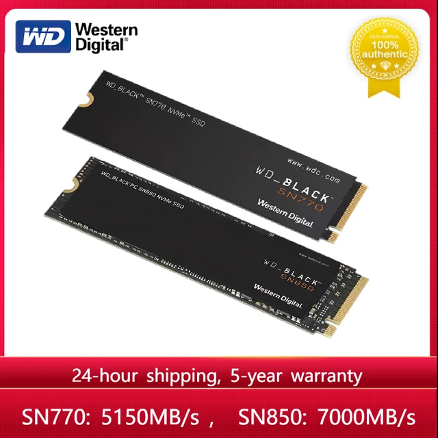 WD-Disque SSD interne de jeu, SSD NVMe, Gen4, PCIe M.2 2280, jusqu'à 7300  MBumental, ordinateur de bureau, ordinateur portable, noir, SN850X, 1 To, 2  To - AliExpress
