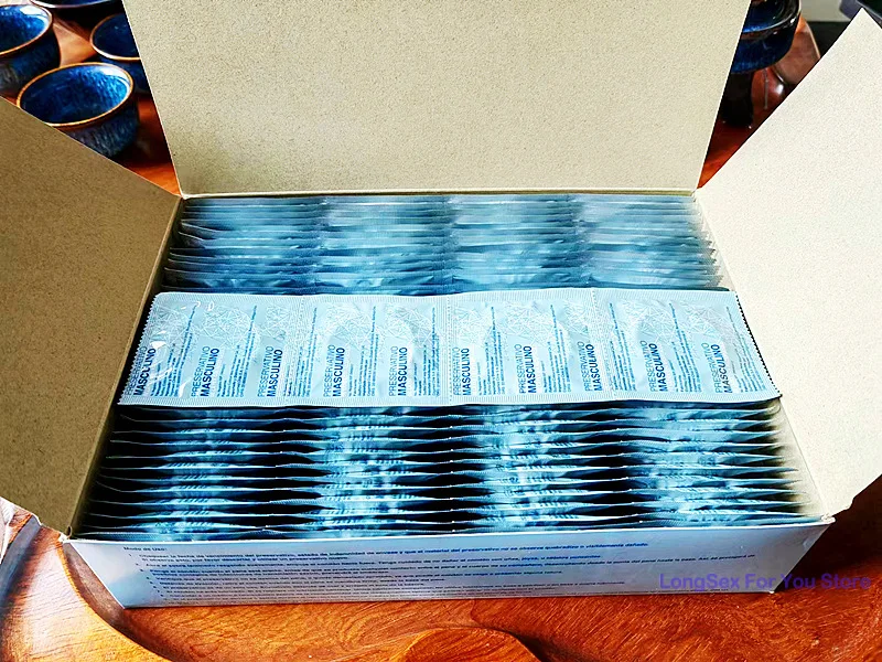 100pcs Lubricated Condoms Sexual Sex Toys Large Oil Penis Sleeves For Adult Men Ultra Thin Stimulation Condom Sex Products 2