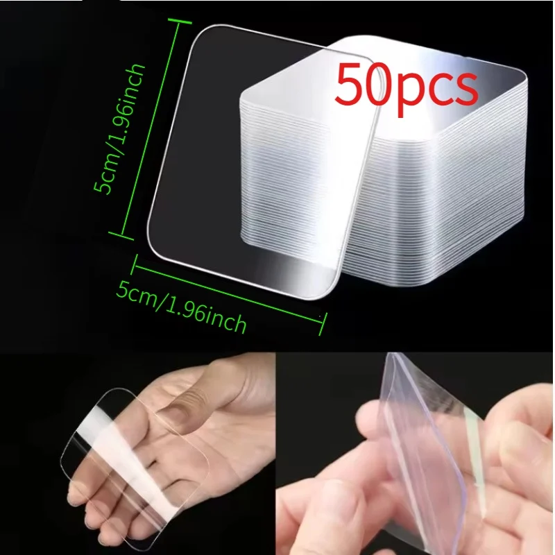 Adhesive Double-Sided No-Trace Stickers - Pack of 100