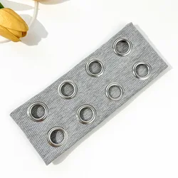 Hip - hop Steampunk Elastic Headband - Punk Style with Hollowed Eyelet Design (Light gray)