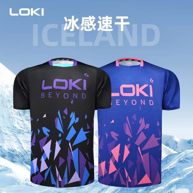 LOKI Table Tennis Jerseys Training T-Shorts Absorb Sweat Comfort Top Quality Ping Pong Shirt Cloth Sport sport t shirt badminton table tennis clothes set