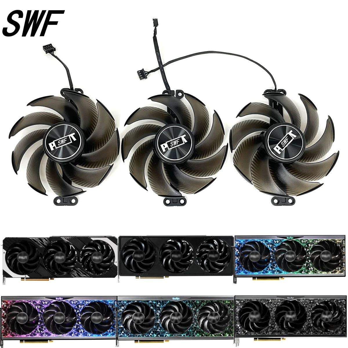 90Mm Th9520B2H-Pcb01 Ventola Di Raffreddamento Per Palit Geforce Rtx 4070 Ti 4080 4090 Gamerock Gamingpro Jetstream Oc Dispositivo Di Raffreddamento D