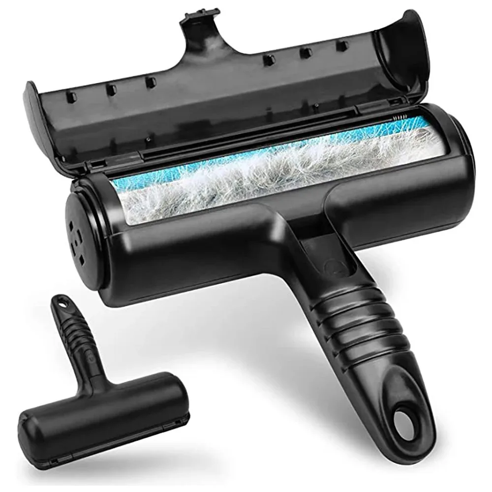 Pet Hair Remover Portability Roller 2-Way Reusable Lint Brush Plastics Furniture Dog and Cat Surface Hair Removal Tool