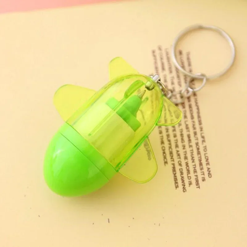 30pcs Retractable Airplane Plane Ball Point Pen Keychain Office School Prize Stationery Promotional Birthday Gift Toy Party