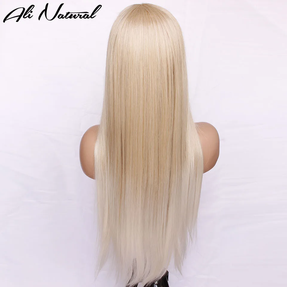 13x4 Lace Cheap Heat Resistant Fiber Lace Wig Highlight Straight Wig Synthetic Deep Part Lace Front Wig Lace Frontal Wig