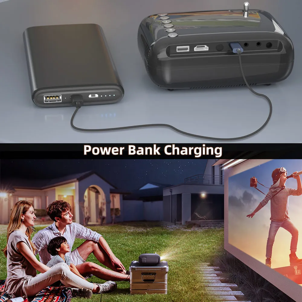 BYINTEK K6 Mini Projector Portable Home Theater LCD Projector Full HD 720P 1080P Movie Video Big Screen