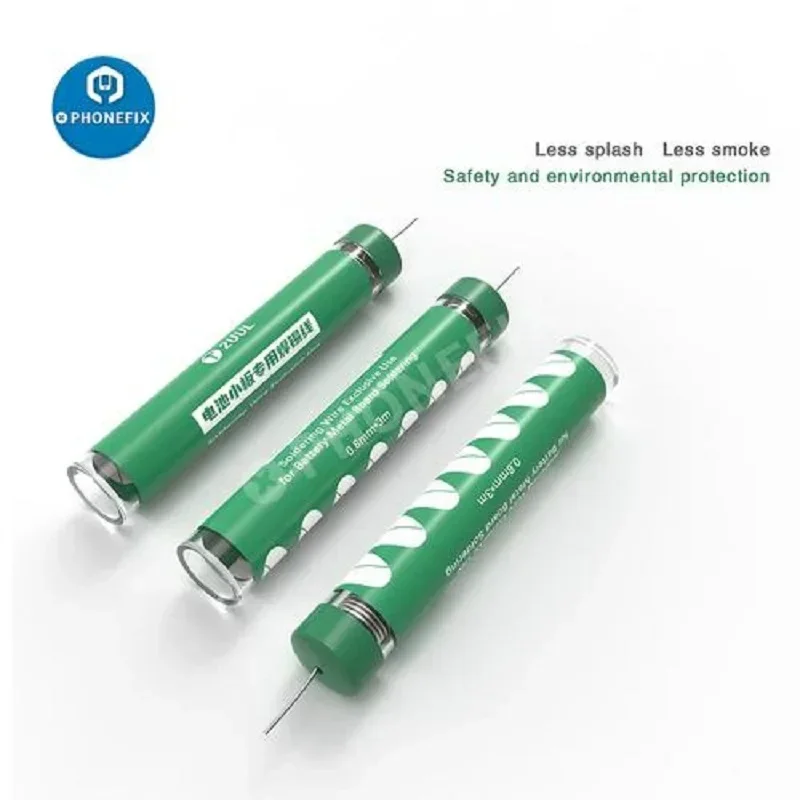 2UUL 납땜 와이어 3M 0.8mm 휴대 전화 금속 보드 배터리 납땜 수리 도구 필요 없음 스폿 용접 기계