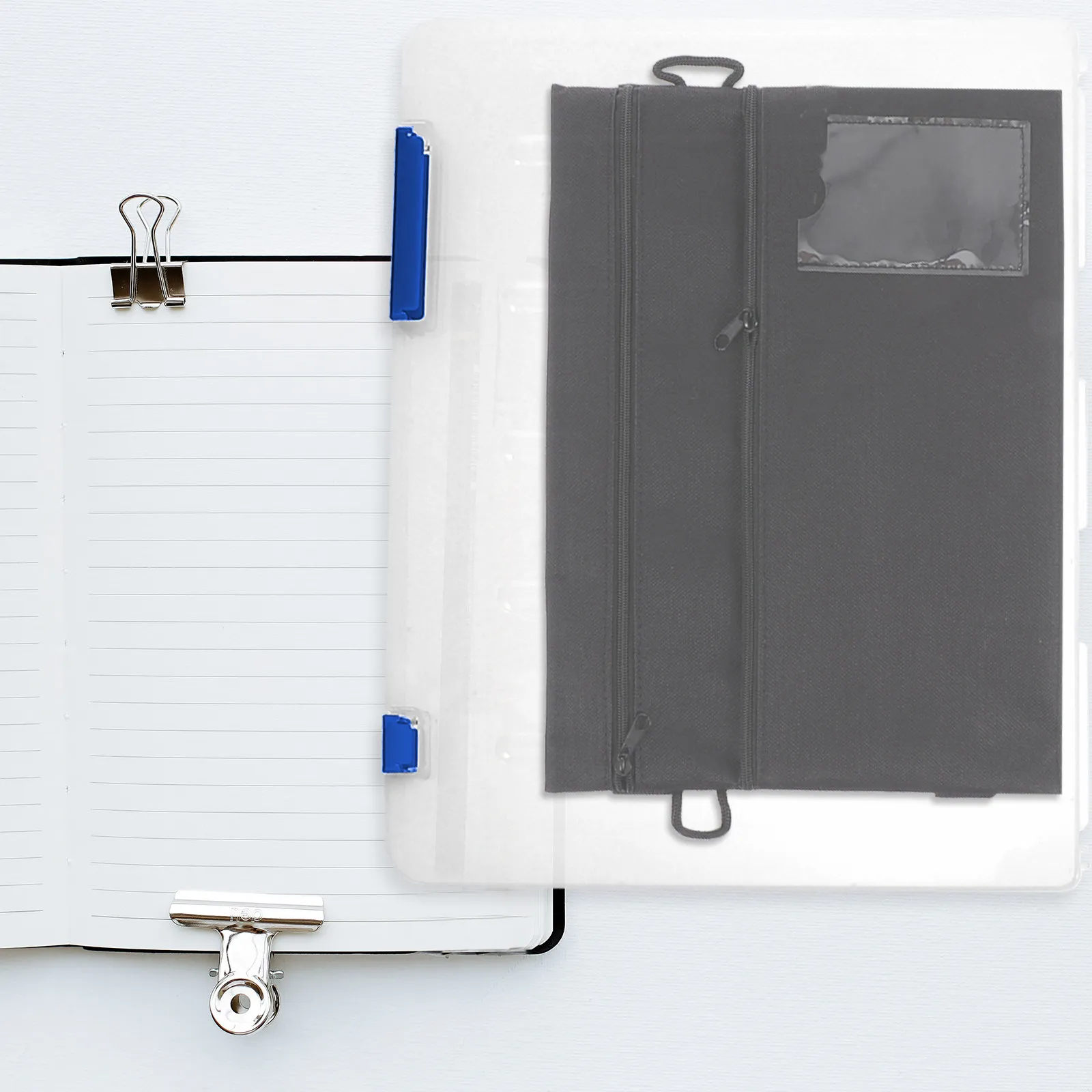 2Pcs 파일 보관 상자 경량 문서 정리함 사무실 노트 홀더 인증서 보관 상자 파일 케이스