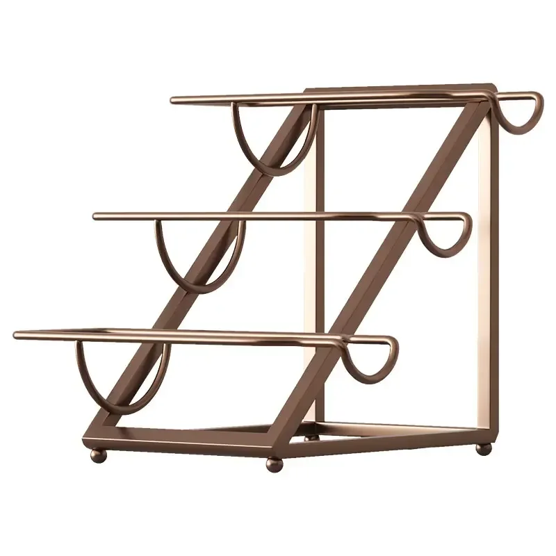 High-end Red Wine Rack, Horizontal Wine Bottle, Living Room Cabinet , Iron Display Rack, Home Cabinet Ornaments