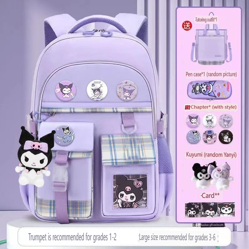 

Sanrio Cinnamoroll Lightweight spine protection to reduce the burden on student schoolbag Large capacity Mochilas Aestethic Bag