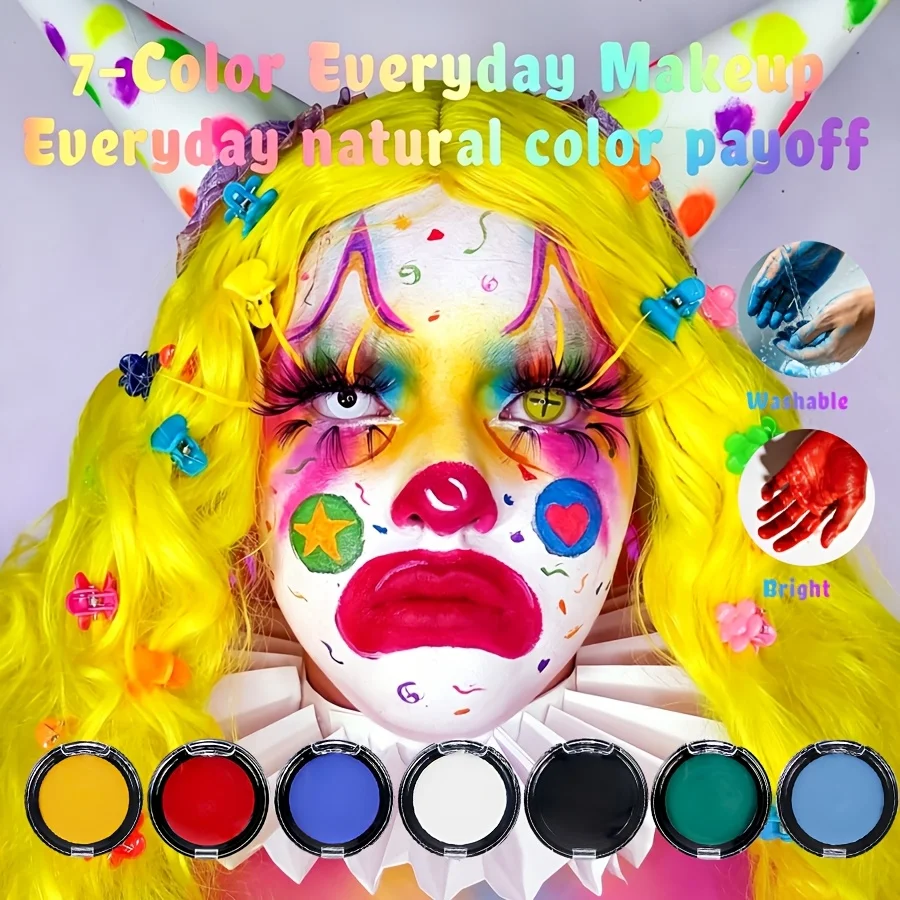 Vibrant Professional-Grade Water-Based Face and Body Paint
