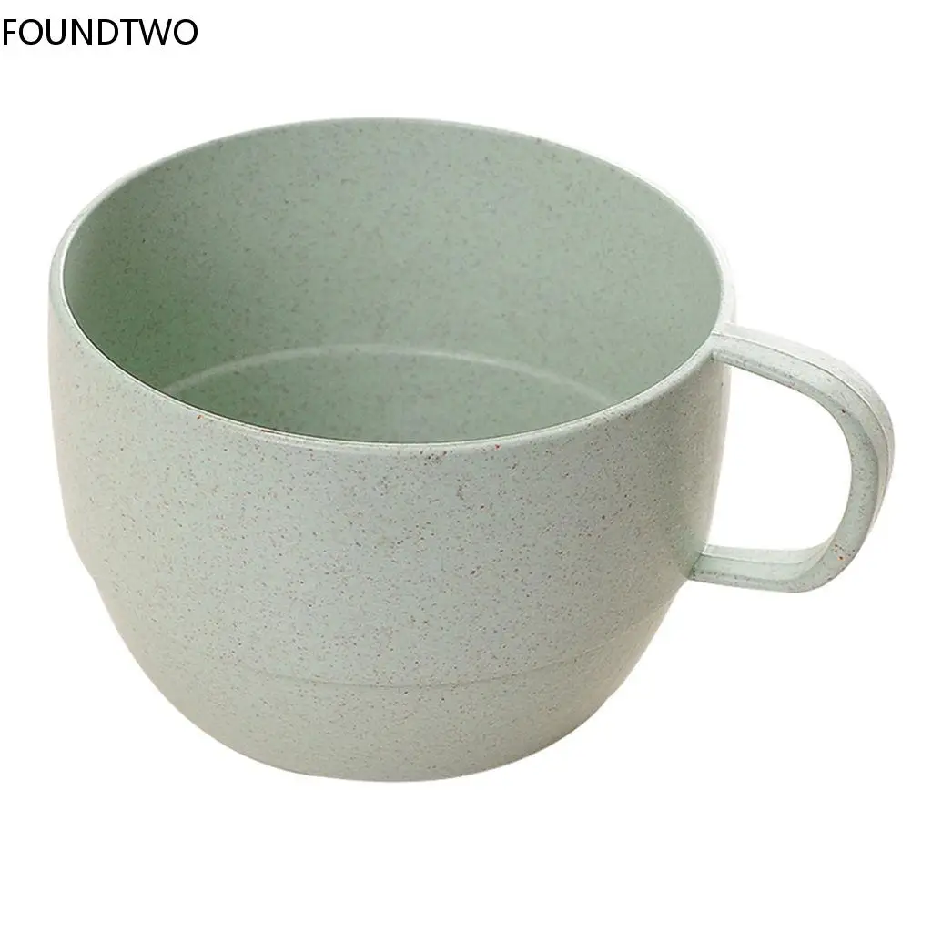 Wheat Straw Milk Cup European Style Coffee Tea Mug Simple Breakfast Drinking Cup Eco-friendly Drinkware