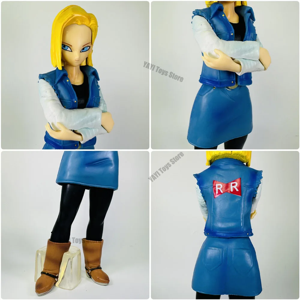 25CM Dragon Ball Z Android 17 18 Anime Figure Android 18 PVC