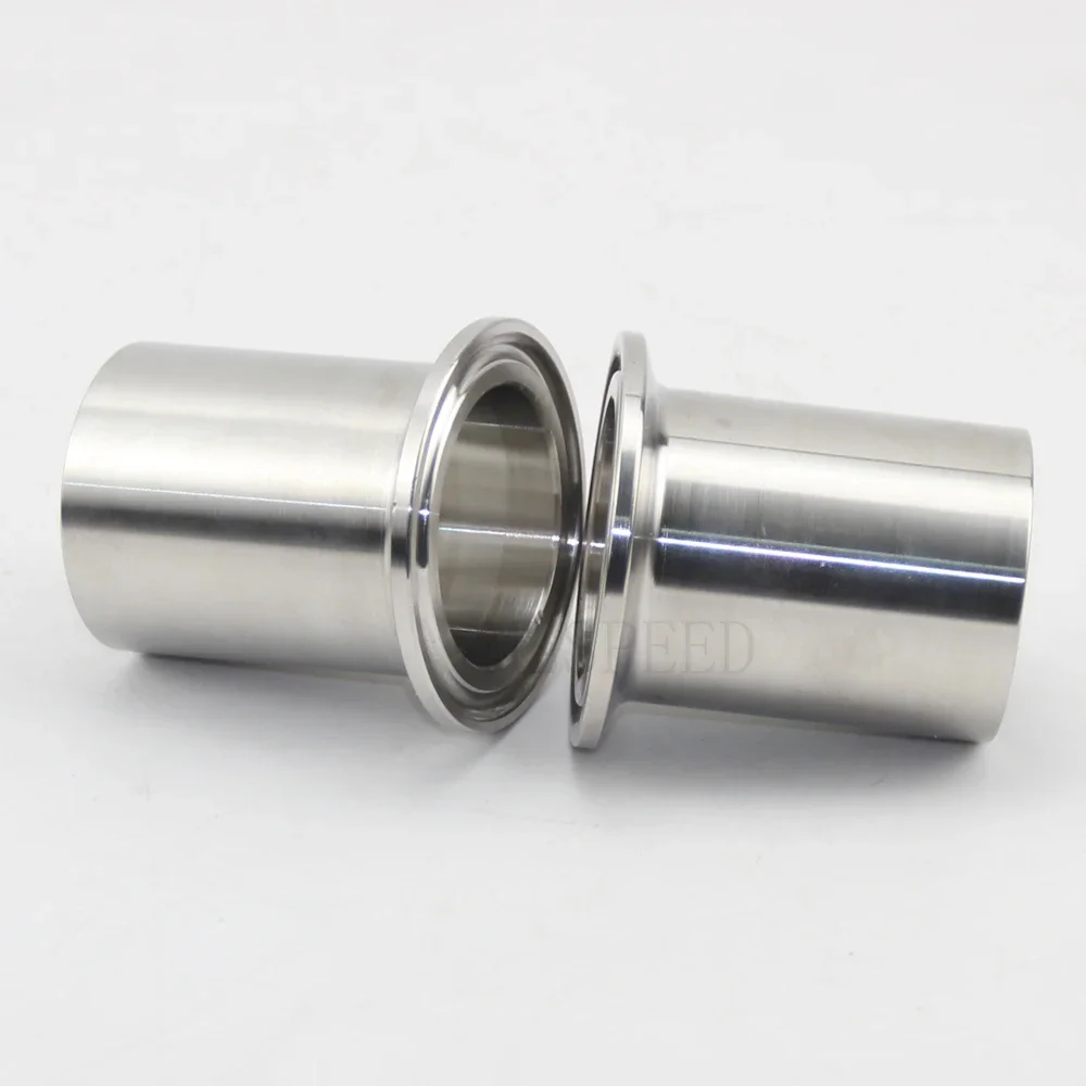스테인리스 스틸 위생 파이프 용접 페룰 트라이 클램프 유형 및 연장 연결, OD SS304, 19mm, 38mm, 51mm, 76mm, 159mm, 1 개