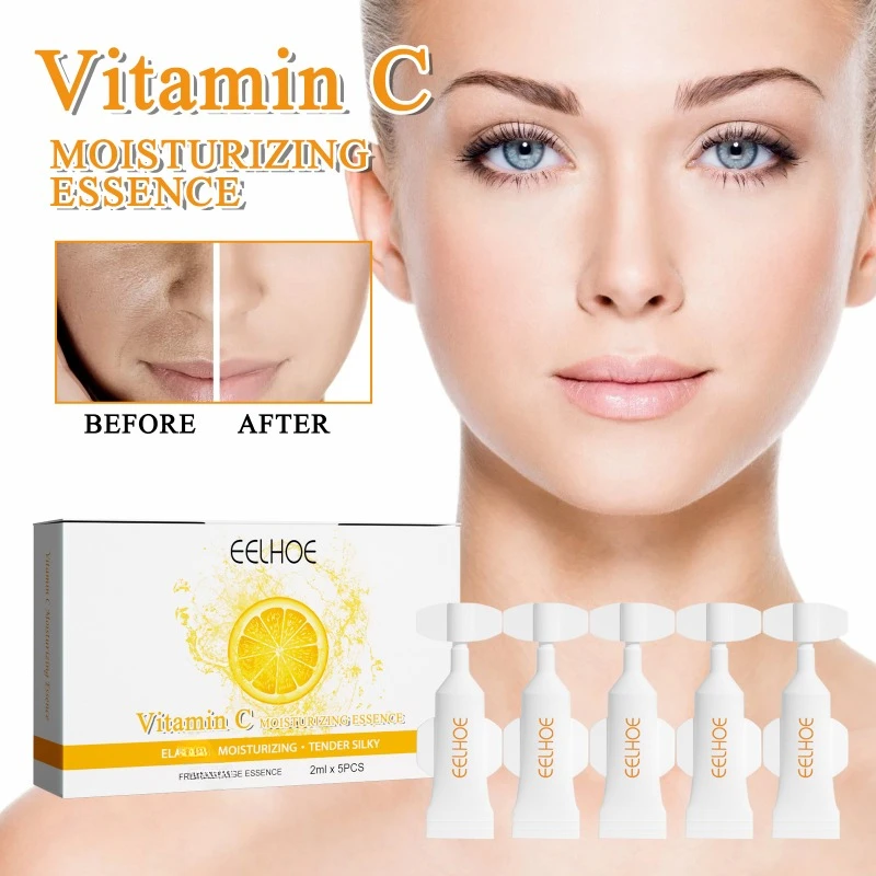 

Vitamin C Facial Essence lift Firming Moisturize Fade Fine Lines Anti-Aging remove dull Wrinkles brighten skin face care Serum