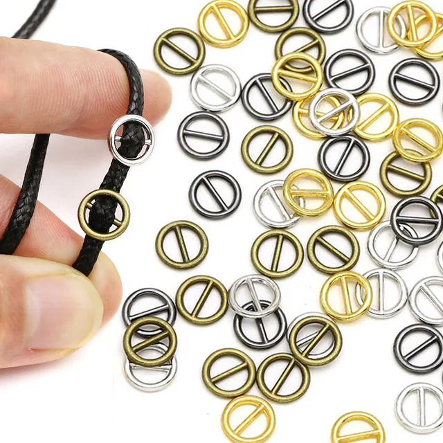 5MM Vintage Round Mini Belt Buckle Doll Metal Mini Button for