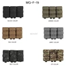 Molle Combat Bag Vest Mag Pouch Pack Fast Cartridges Clip Ammunition Carrier Ammo Holder Tactical Mag 7.62 Triple Magazine Pouch 4