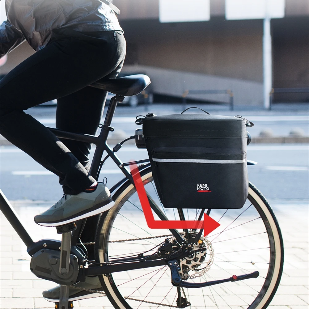 Bike Bag Panniers Rear Rack Bag 30L Large Capacity Water Resistant Bicycle Trunk Saddle Bicycle Width Less Than 4.7inch bicycle bag
