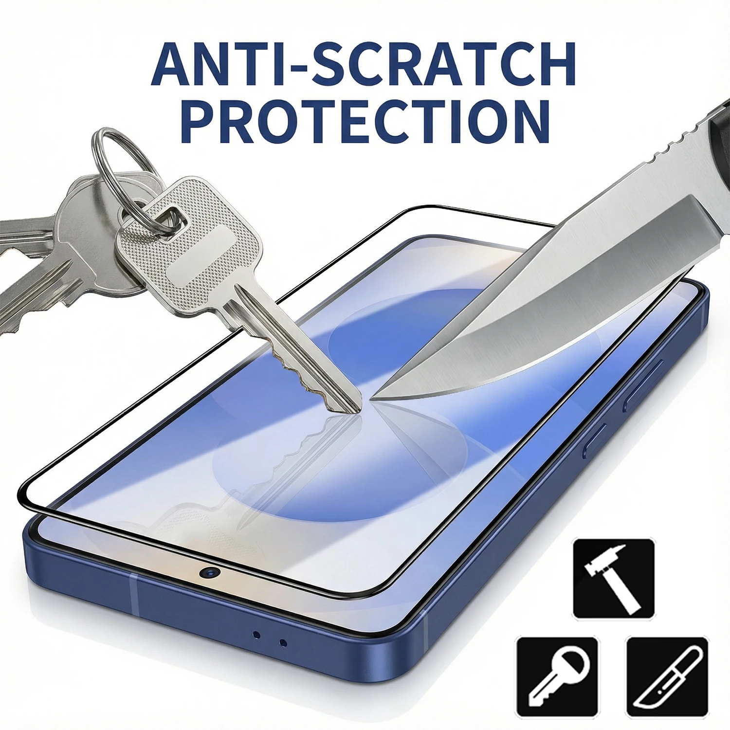 Premium HD Tempered Glass Screen Protector with Easy Installation and Dust-Free Design