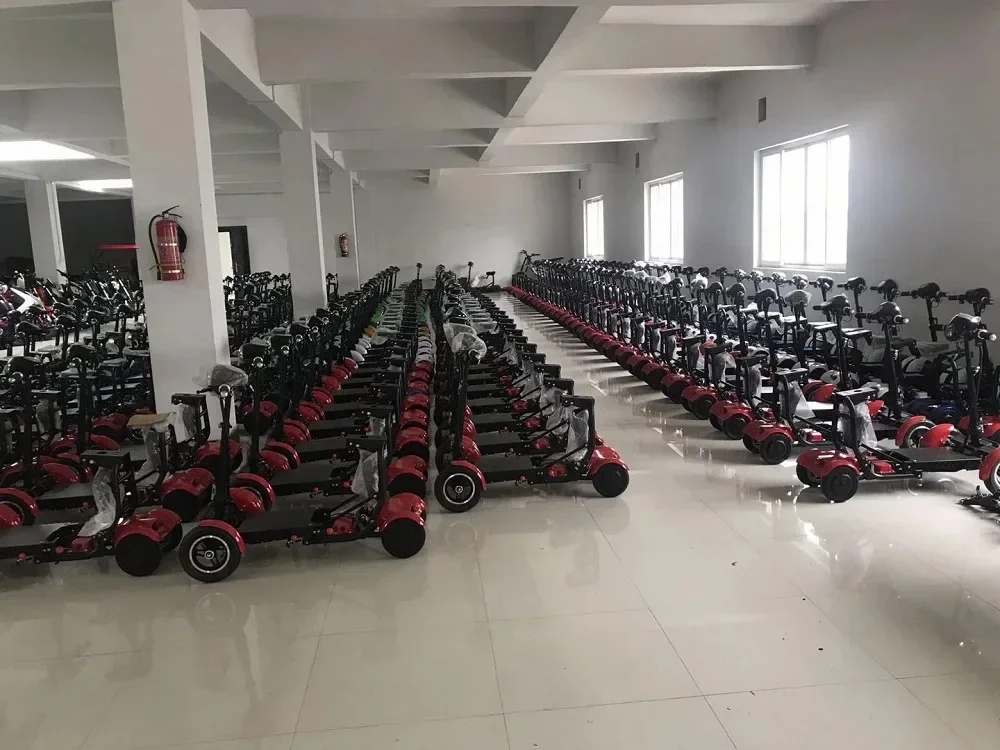 foldable four wheels dual motor mini 2 seater 10 inch folding mobility electric scooter for disabled adults bike 4 wheels Sd9224ef5271f4b0cb08485520841b77bT