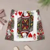 QUEEN OF HEARTS PLAYING CARDS ARTWORK Mini Skirt skirt skirt new in clothes 3