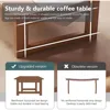 Folding Coffee Table,Foldable Floor Table Low Table,Solid Wood Tea Table,Tatami Table Collapsible Coffee Table for Sitting On Th 3