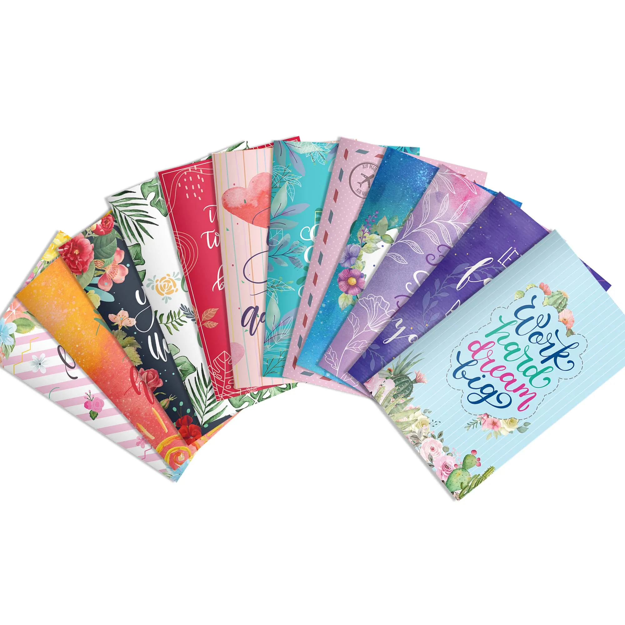 12pcs Mini Motivational Notebook Inspirational Quotes Pattern Memo Pad Notepads Students Journal Pocket Notebook Party Supplies - 6