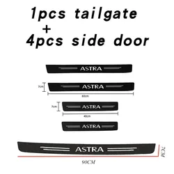 Car Door Sill Carbon Fiber Protector Strip - Waterproof, Anti - Dirt, Anti - Scratch Sticker Film (5pcs for Astra)