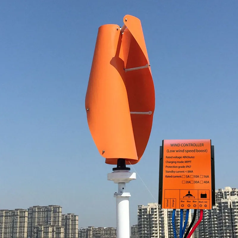 Wind Turbine Generator Wind Charge Controller 12V 24V 48V MPPT 20000W 10A 20A 30A 40A Waterproof IP67 For Home Energy wind turbine charge controller
