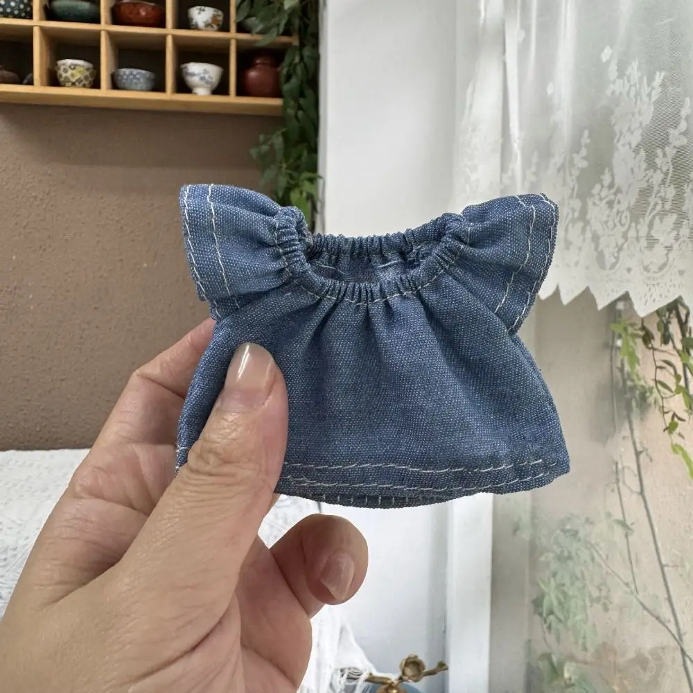 10cm Cotton Doll Fashion Jeans Shirt Pants Cotton Doll Trousers For Casual Wears Doll Clothes Accessories Kids Toys