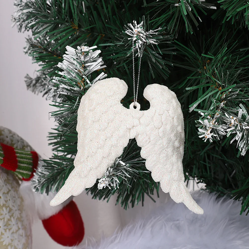 6 Pcs Christmas Ornaments Angel Wing Tree for Foam Baby Shower Thank You Gifts Decor Child Decorations Clearance 5