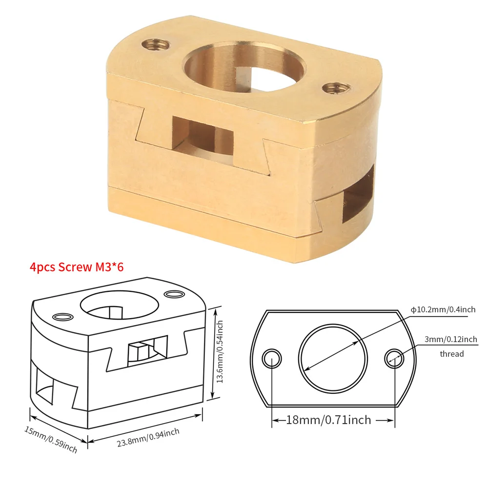 Ender 3 Z Axis Screw Couplings Oldham Coupler for CR10 S4 S5 CR10S PRO Ender3 Pro V2 3S BLV 18/16mm T8 screw 3D Printer Parts
