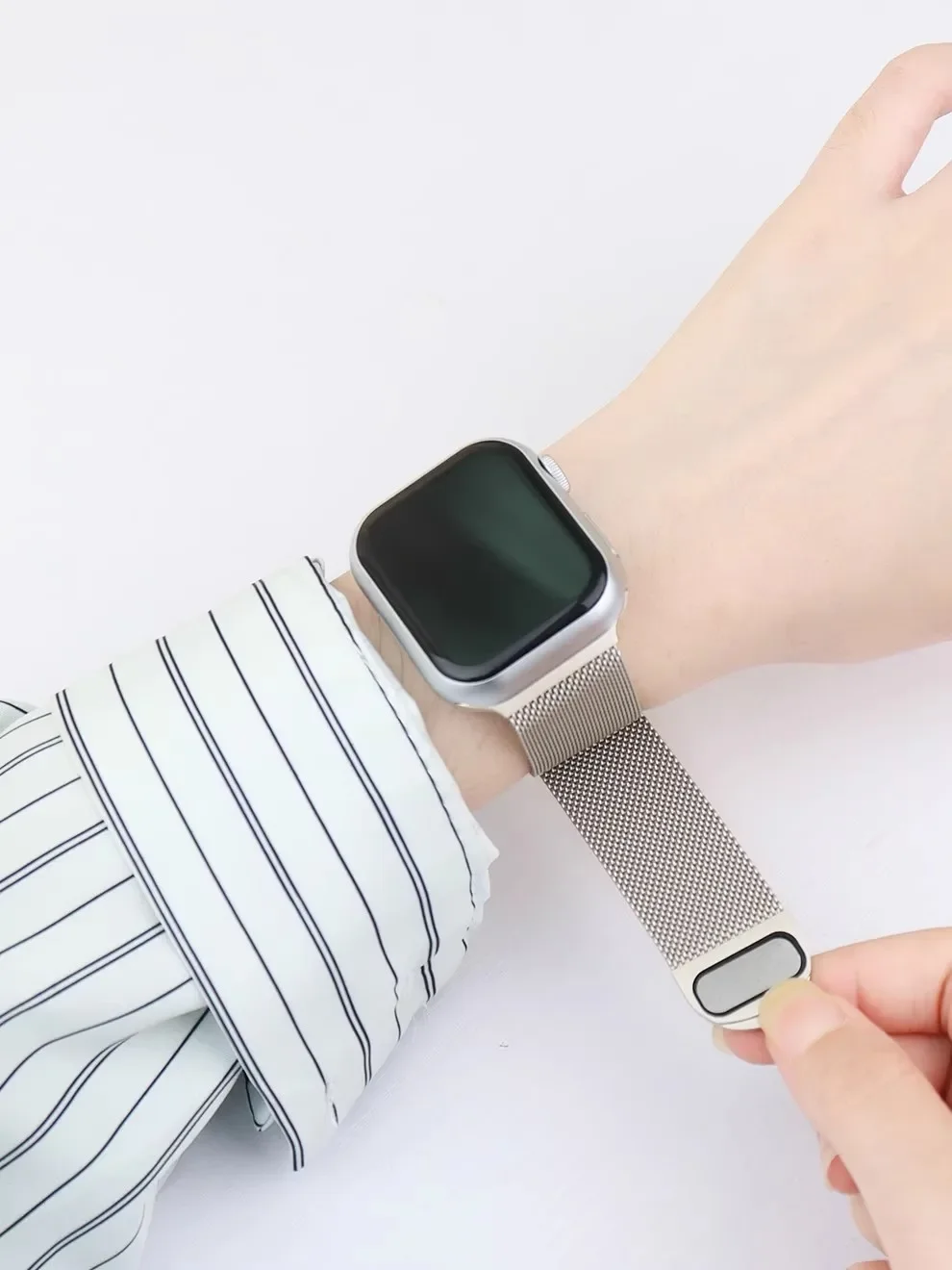 Elegant Milanese Loop Stainless Steel Watch Band Strap