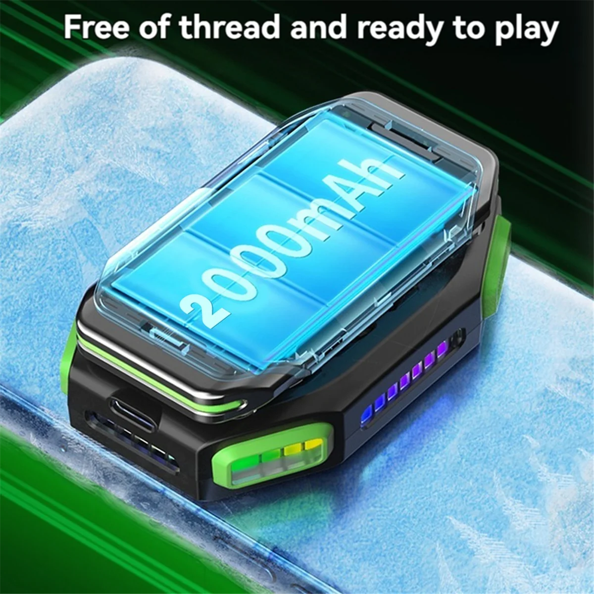 A40I X111 전화 자기 반도체 Coolng 팬 라디에이터 7 기어 조정 가능한 게임 쿨러 IOS 안드로이드 유니버설