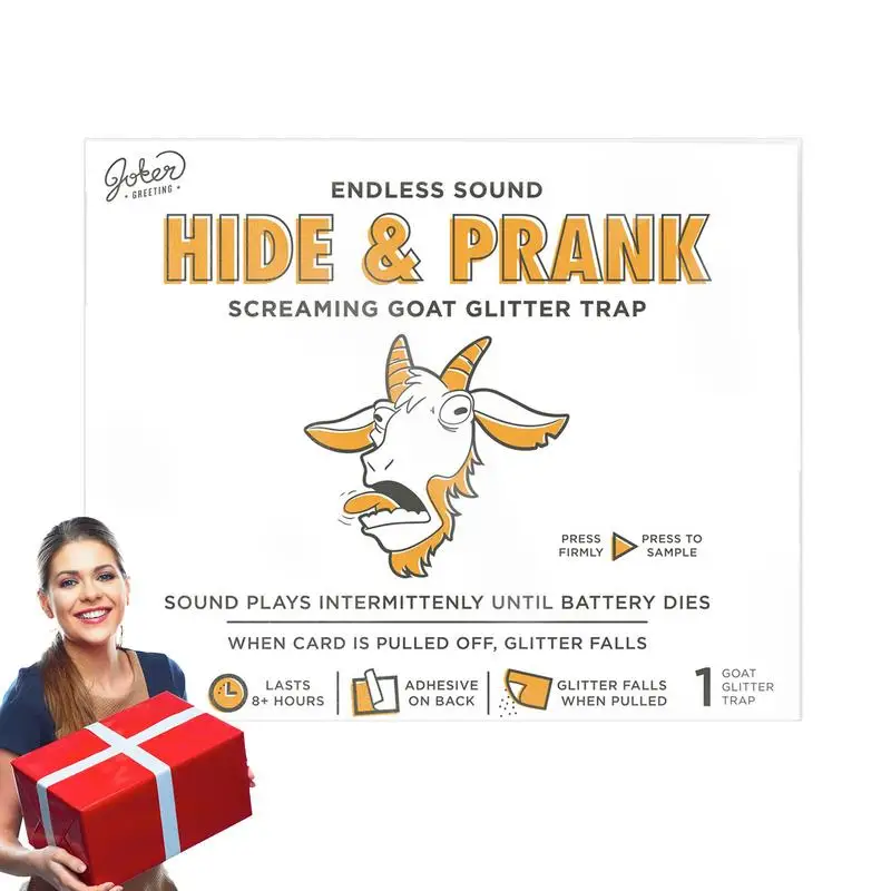 

Prank Greeting Card Paper Battery Powered Prank Card With Goat Scream Innovative Unique Prank Toys Gag Supplies For Boys Girls