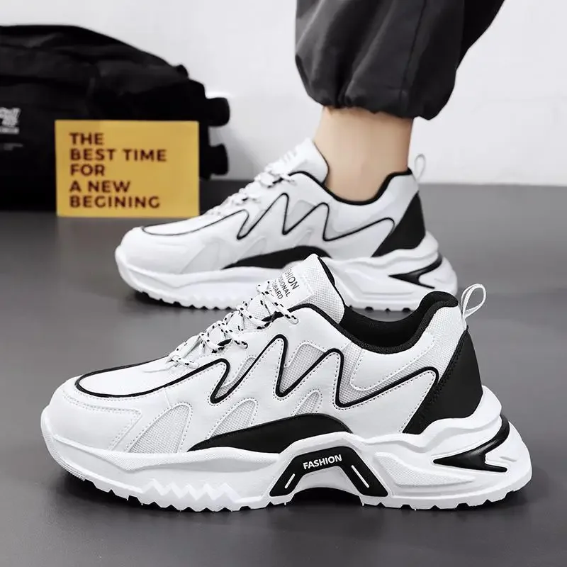 

Летняя дышащая мужская обувь, новинка 2024, спортивная обувь для досуга для подростков, беговые кроссовки, скейтборд