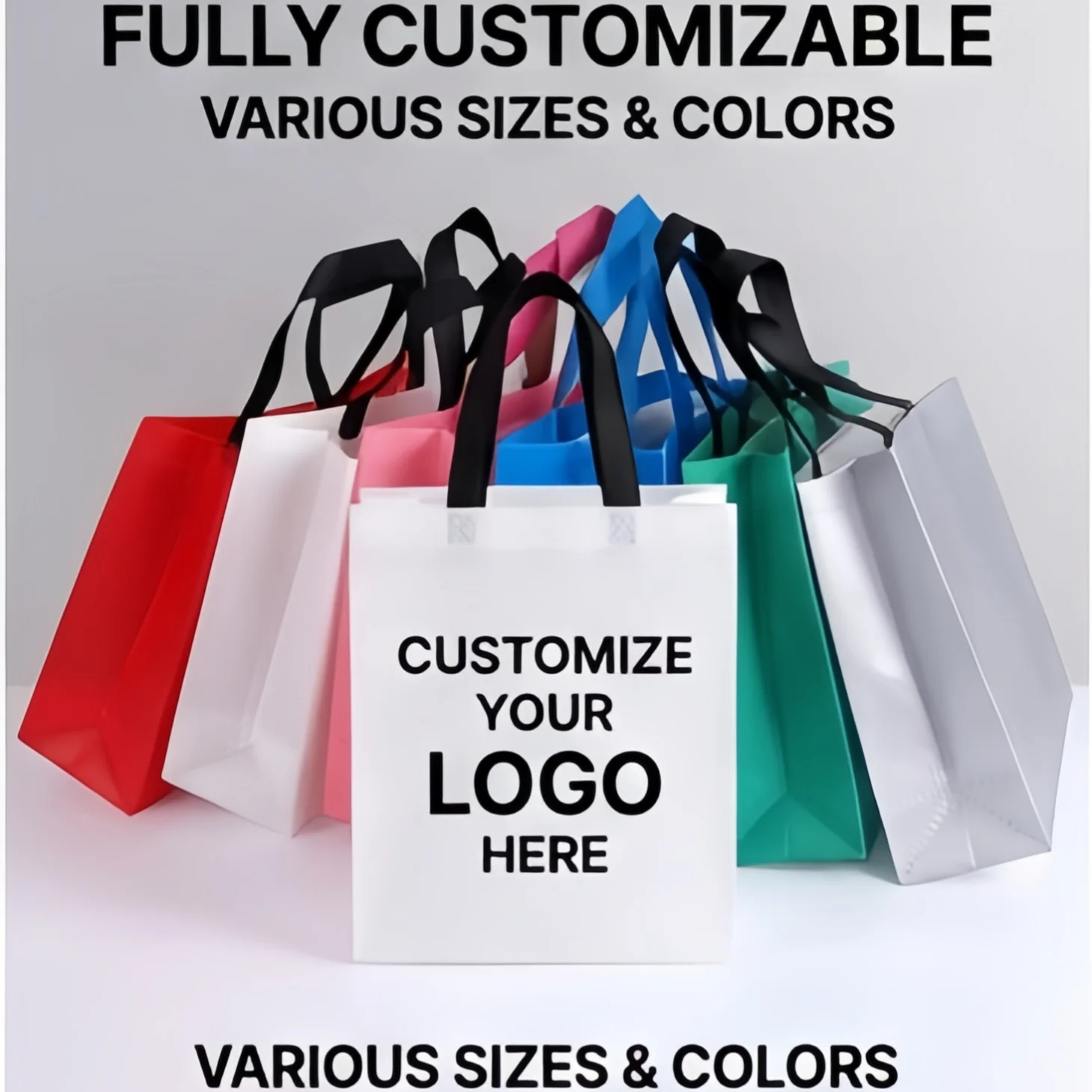 Custom High Grade Coated Non Woven Bags Clothing Tote Bags Eco-Friendly Shopping Bags Waterproof Bag party wedding gift bags 2