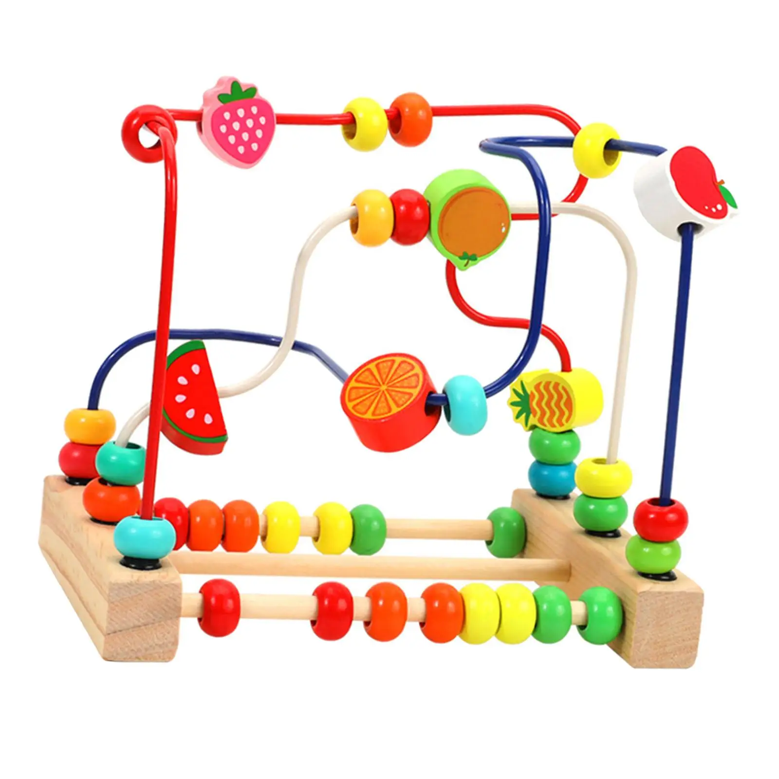 Wooden Bead Maze Toys Grasping Ability Hand Eye Coordination Learning Preschool Toys for New Year Gift for Kids Boy Girl Gift