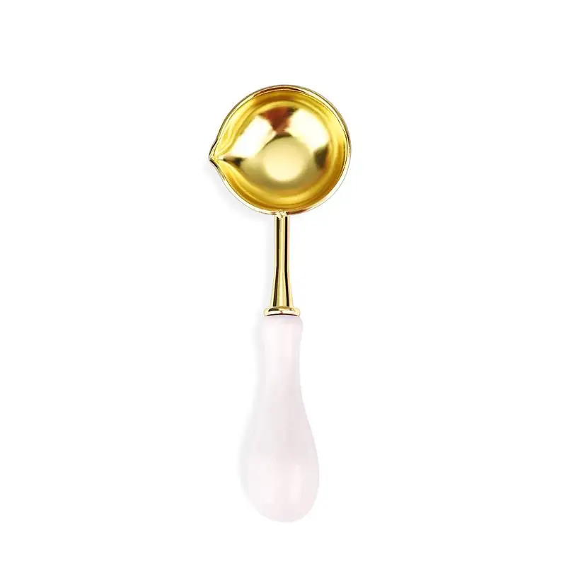 Wax Seal Stamp Set with Solid Wood Melting Heater and Spoon