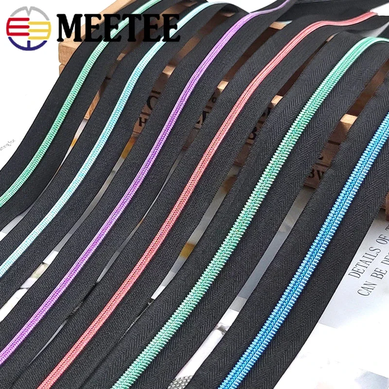

4/10Meters 3# 5# Nylon Zipper Tapes Decorative Zippers By The Meter Bag Jacket Luggage Zip Repair Kits DIY Sewing Accessories