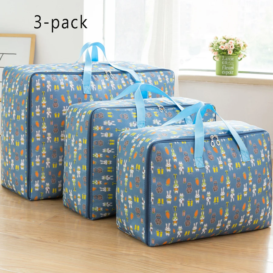 Oxford cloth Waterproof Storage Bag Medium Oversized three-piece set, Quilt Clothing Oversized Capacity Storage 5