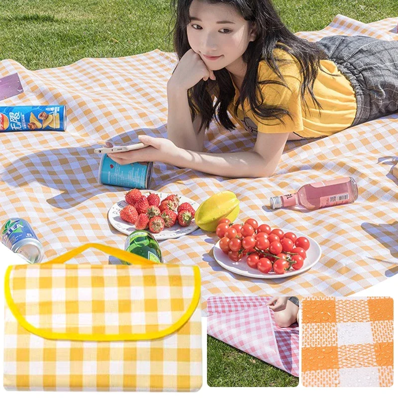 Picnic Mat Thickened Outdoor Sleeping Pad Beach Mat Tent Waterproof Lawn Mat Portable Outing Picnic Blanket Camping Equipment 4