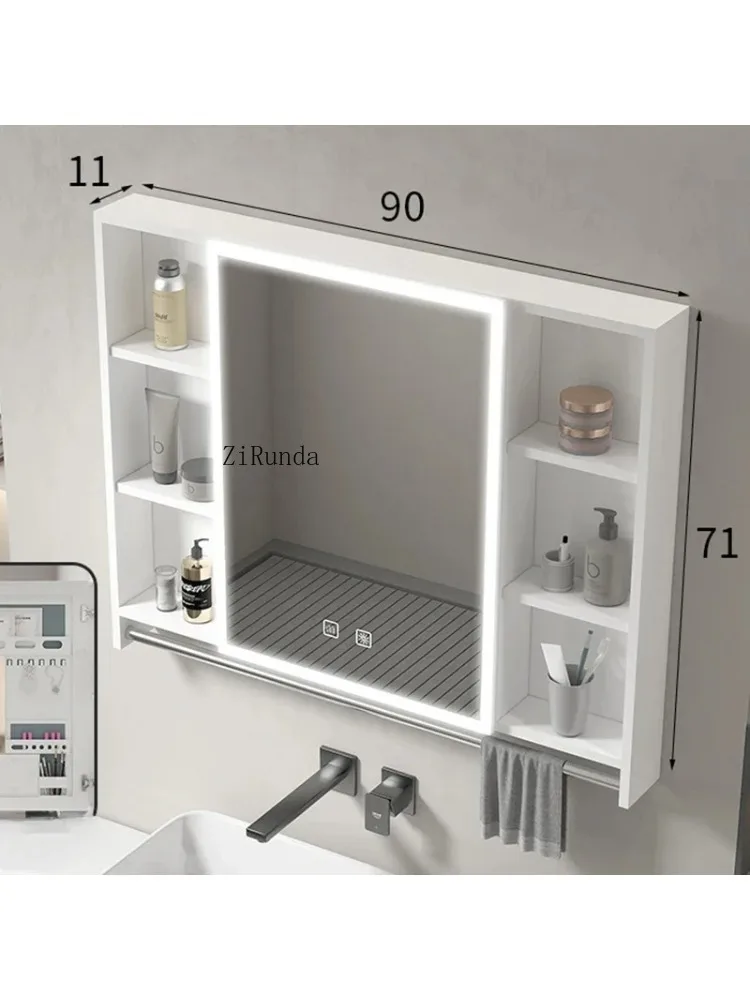 Smart Mirror Cabinet Bathroom Storage Shelf for Mirror Cabinet Large Space Anti-rust Home Furniture Mueble