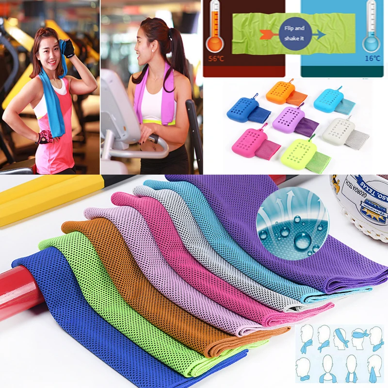 

Sport Gym Fitness Towel Instant Cooling Fitness Cold Quick Dry Sports Towel Ice Cold Towel Workout Gym Accessories 30x90cm