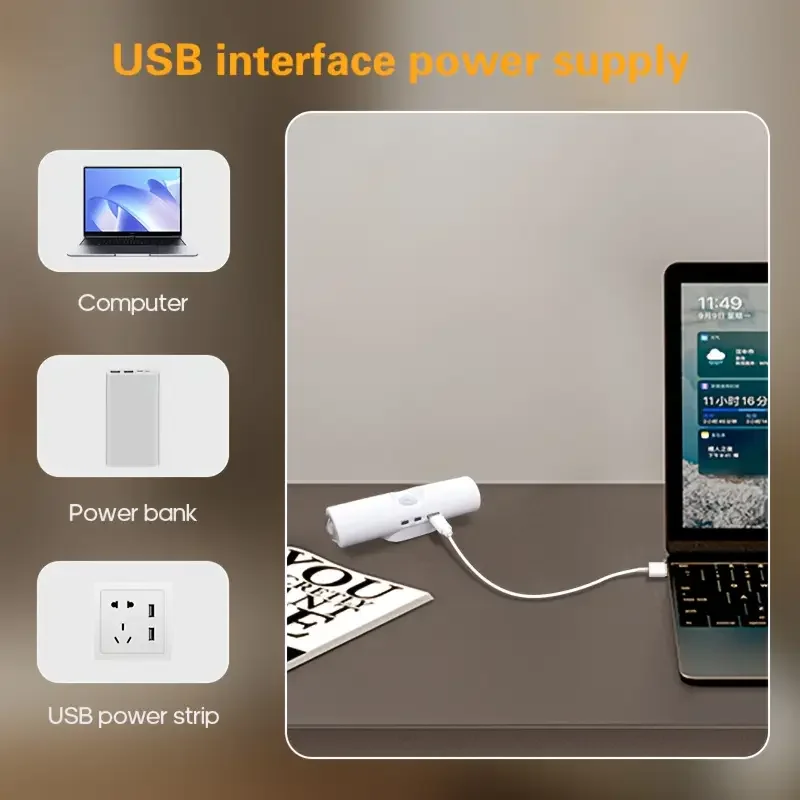 4 2pcs cat eye motion sensor led wall lamp 3 color adjustable led motion sensor night lamp usb charging living room bedroom wall mounted light with motion   closet lighting 6